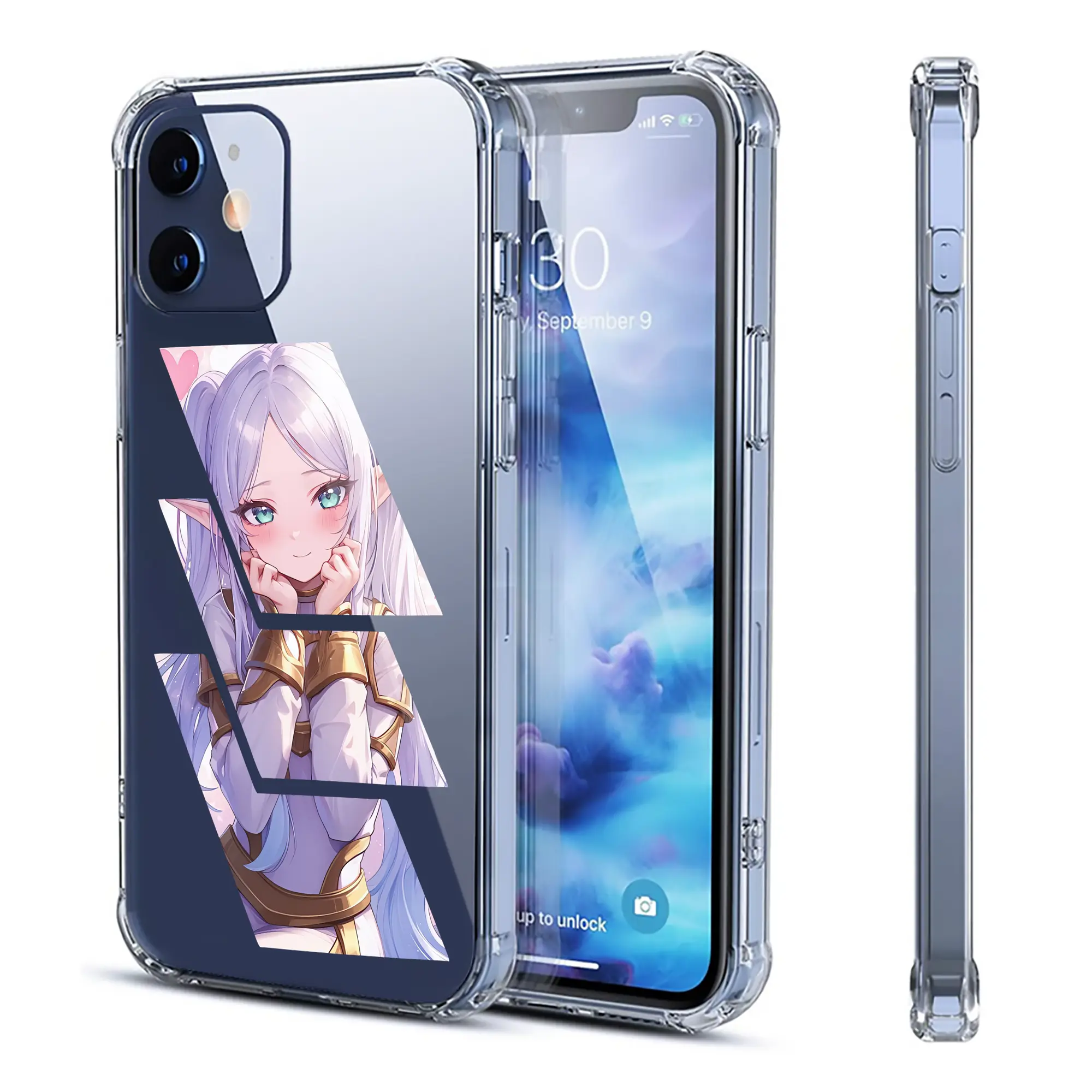 葬送のフリーレン（Frieren） グッズ,フリーレン（Frieren） - IPhone 12シリーズ対応 ・ 透明スマホケース ・ クリアソフトケース ・ TPU素材 ・ 耐衝撃 ・ 高密着 ・ 防汚 防指紋 ・ 簡単着脱